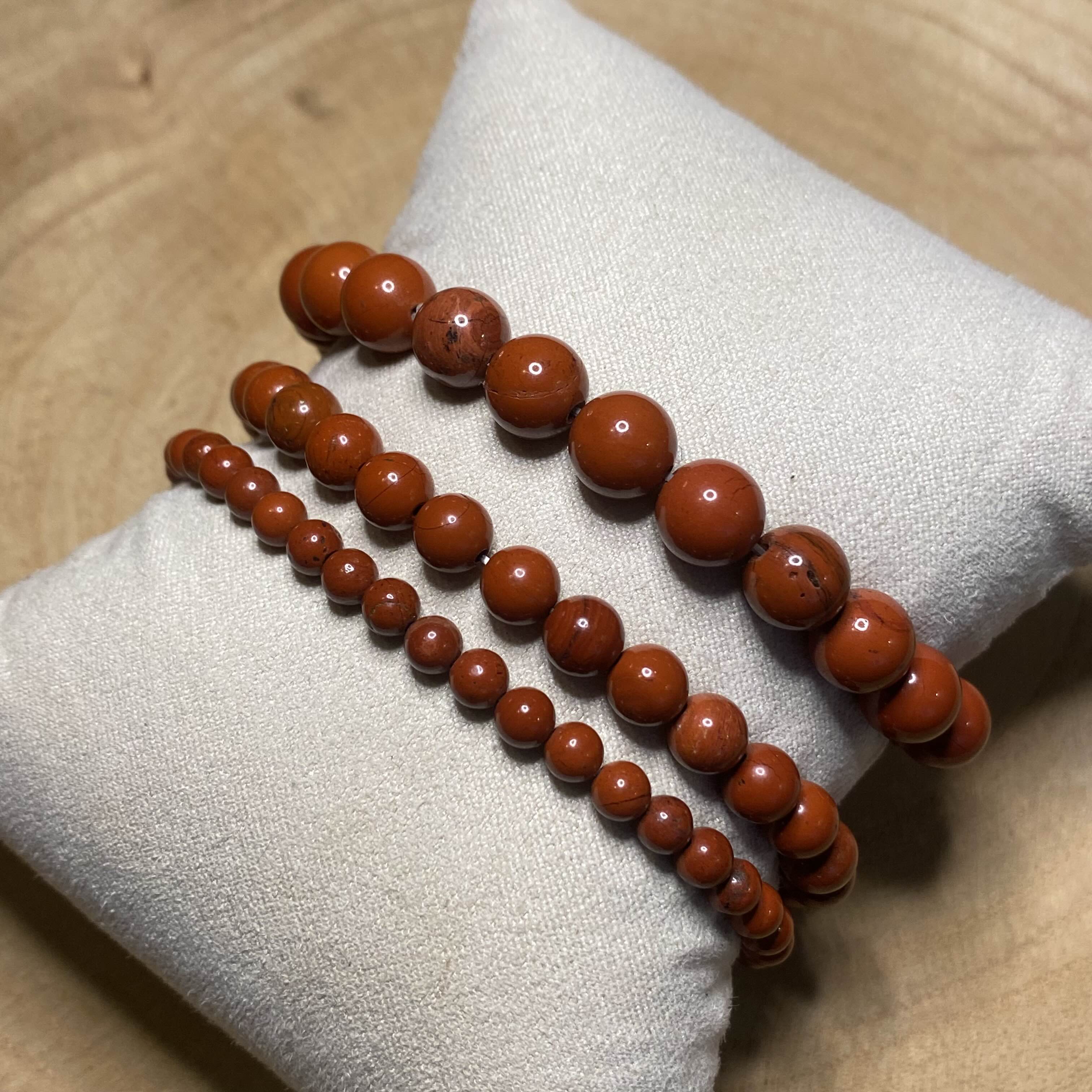 Bracelet Jaspe Rouge - Rheamethyste