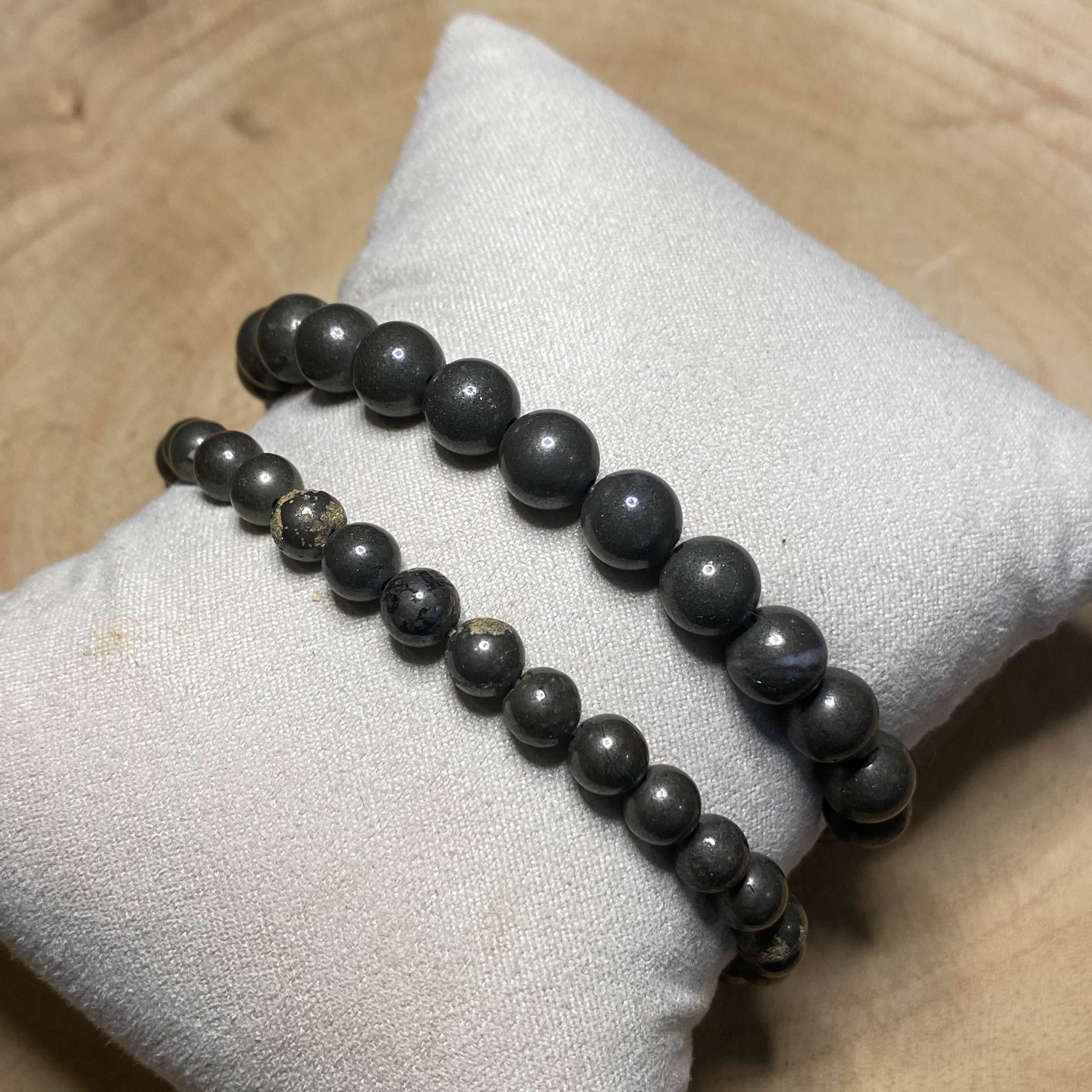 Bracelet Pyrite - Rheamethyste