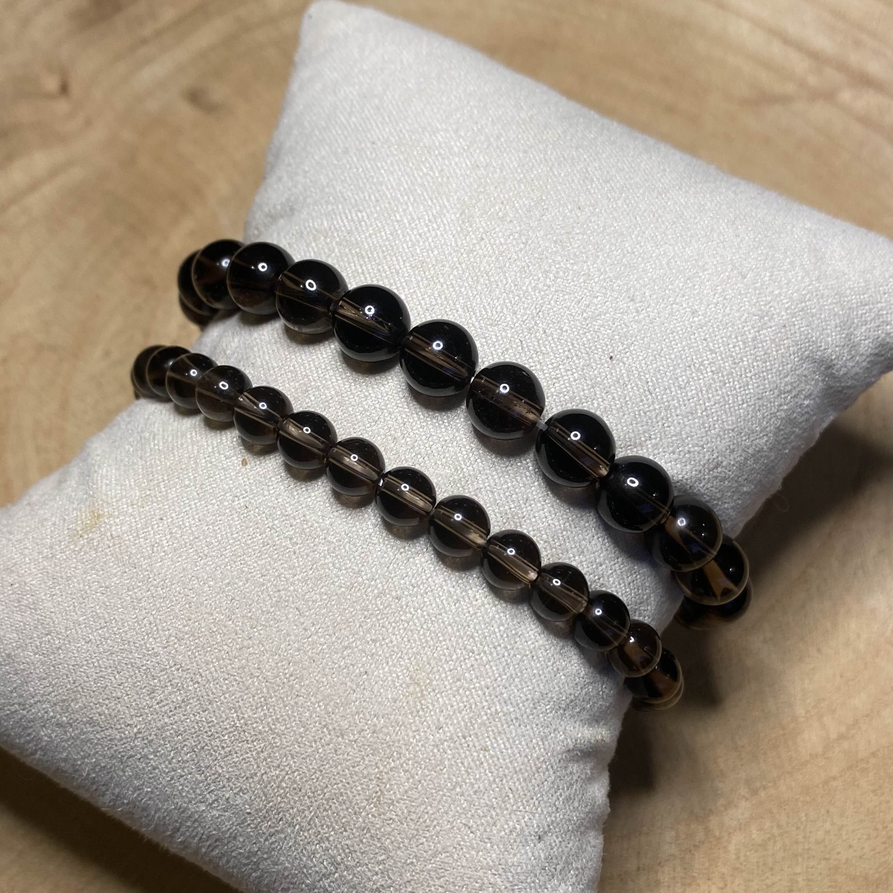 Bracelet Quartz Fumé - Rheamethyste