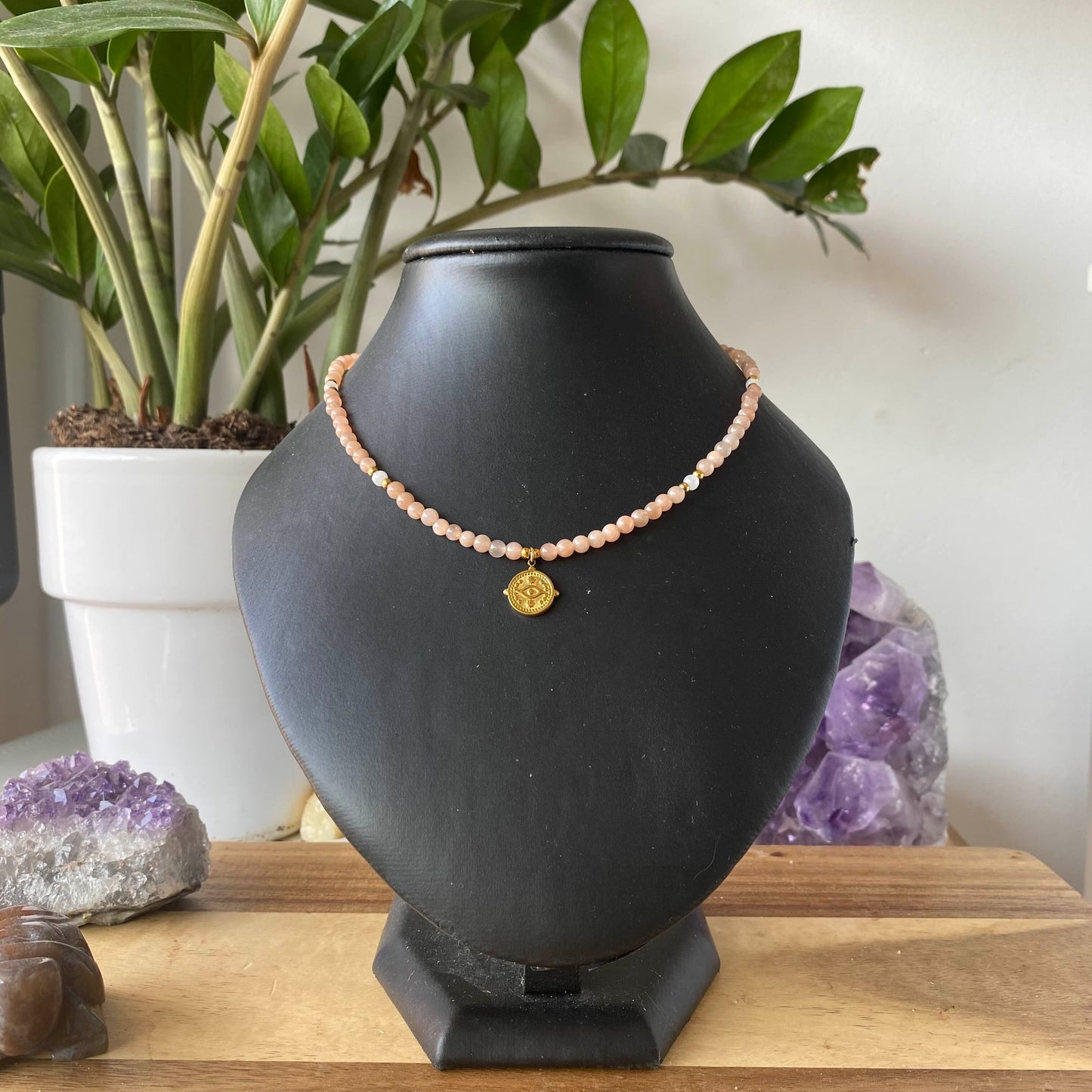 Collier Surya - Rheamethyste