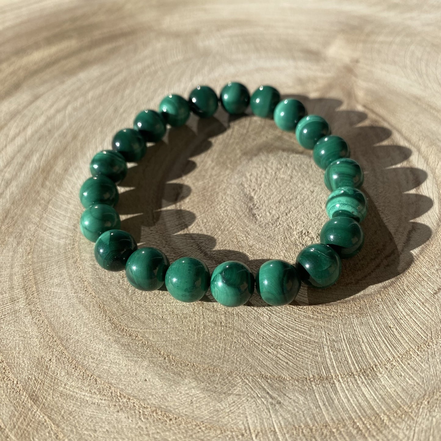 Un bracelet en malachite 8mm
