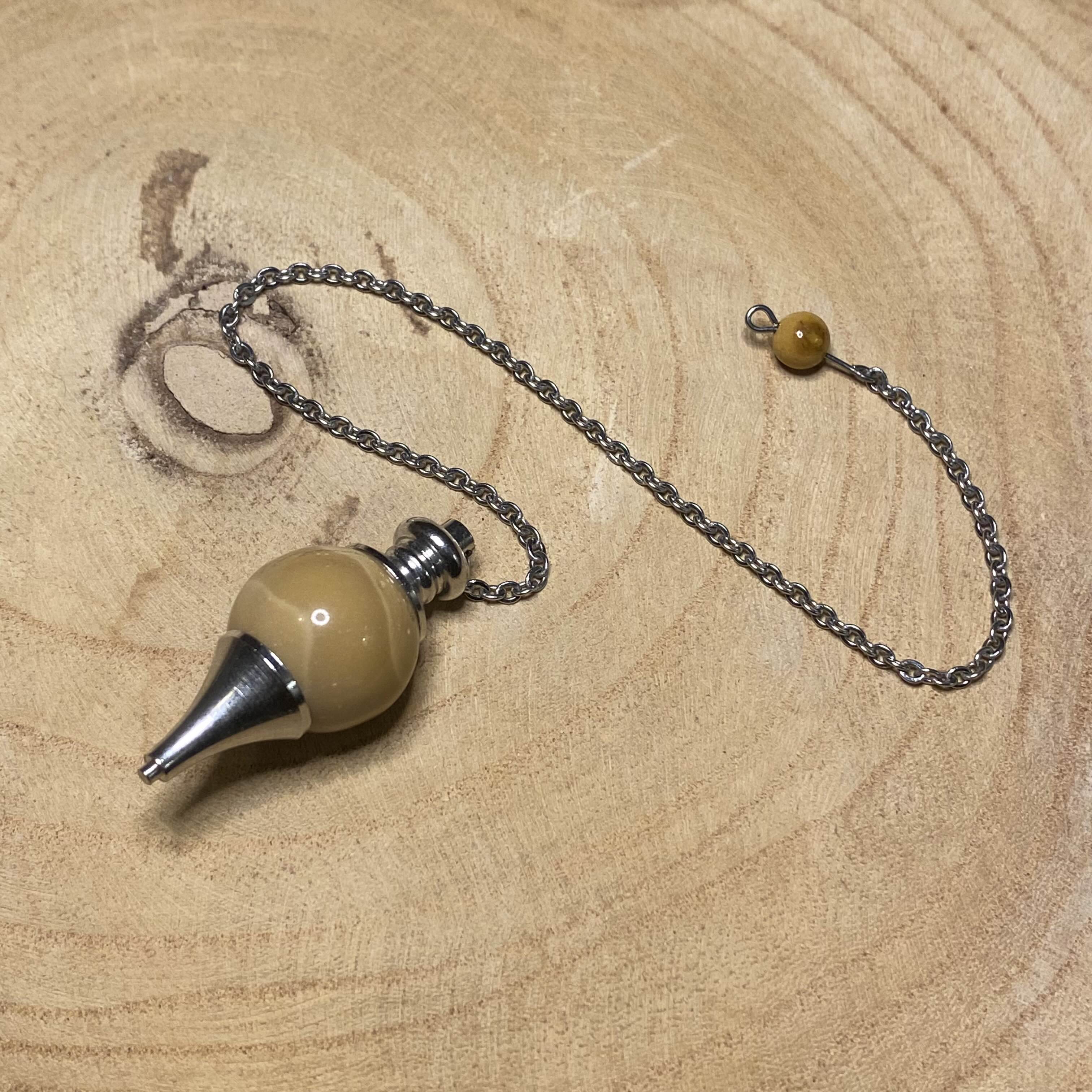 Pendule Jaspe Mokaïte Sphère