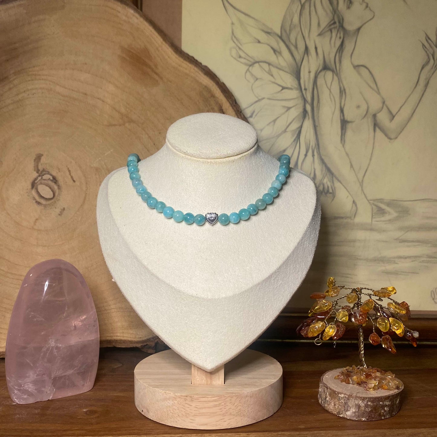 Collier Océan - Rheamethyste