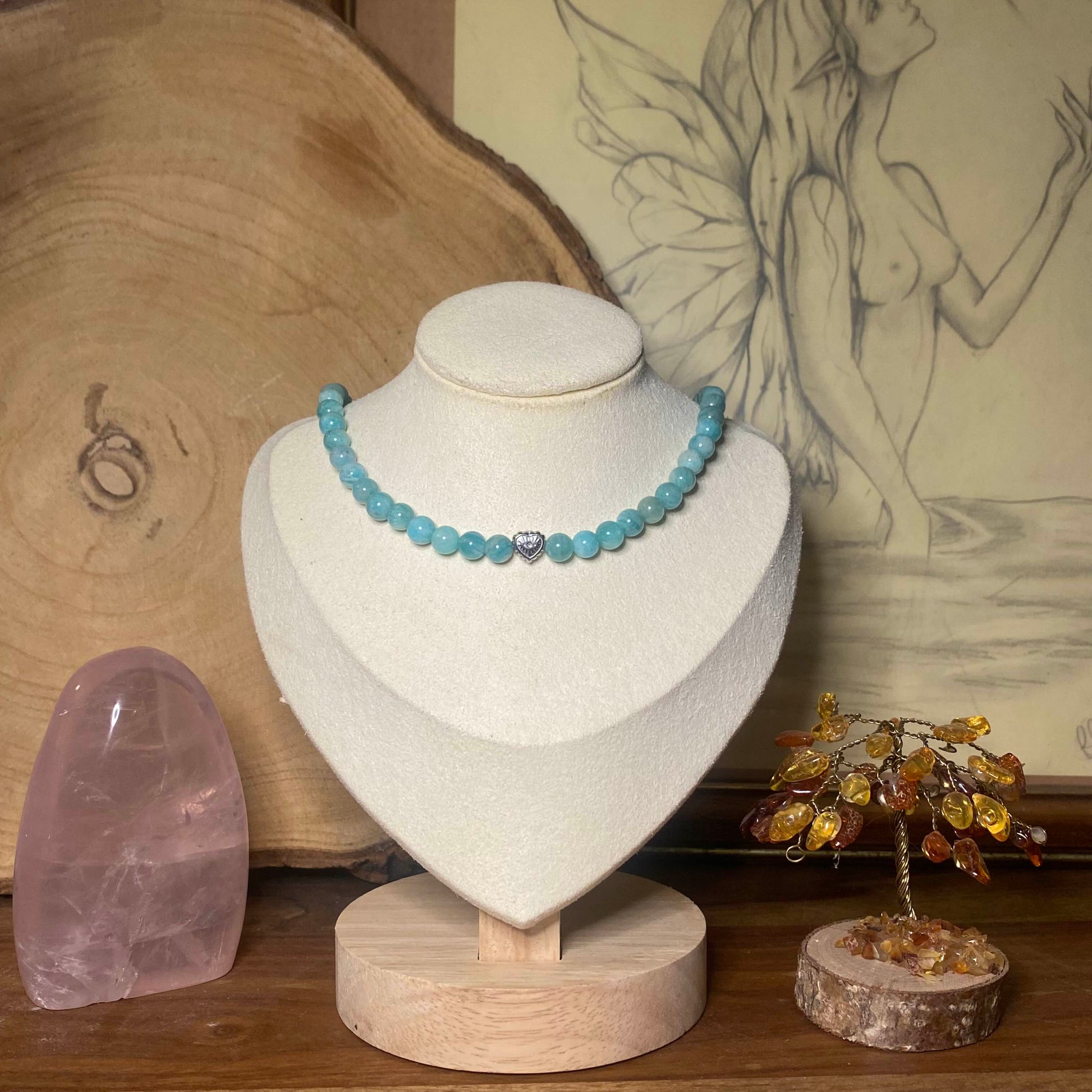 Collier Océan - Rheamethyste