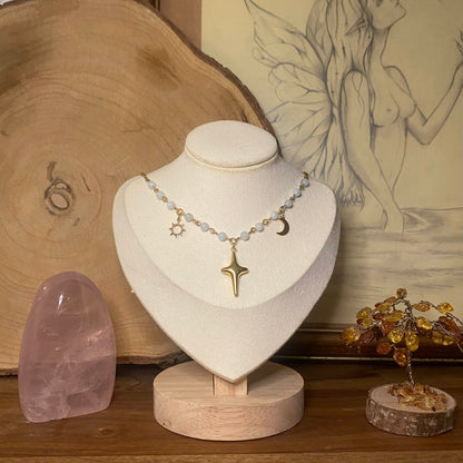 Collier Celestia - Rheamethyste