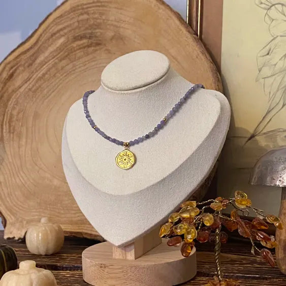 Collier Ras de Cou Lila - Rheamethyste