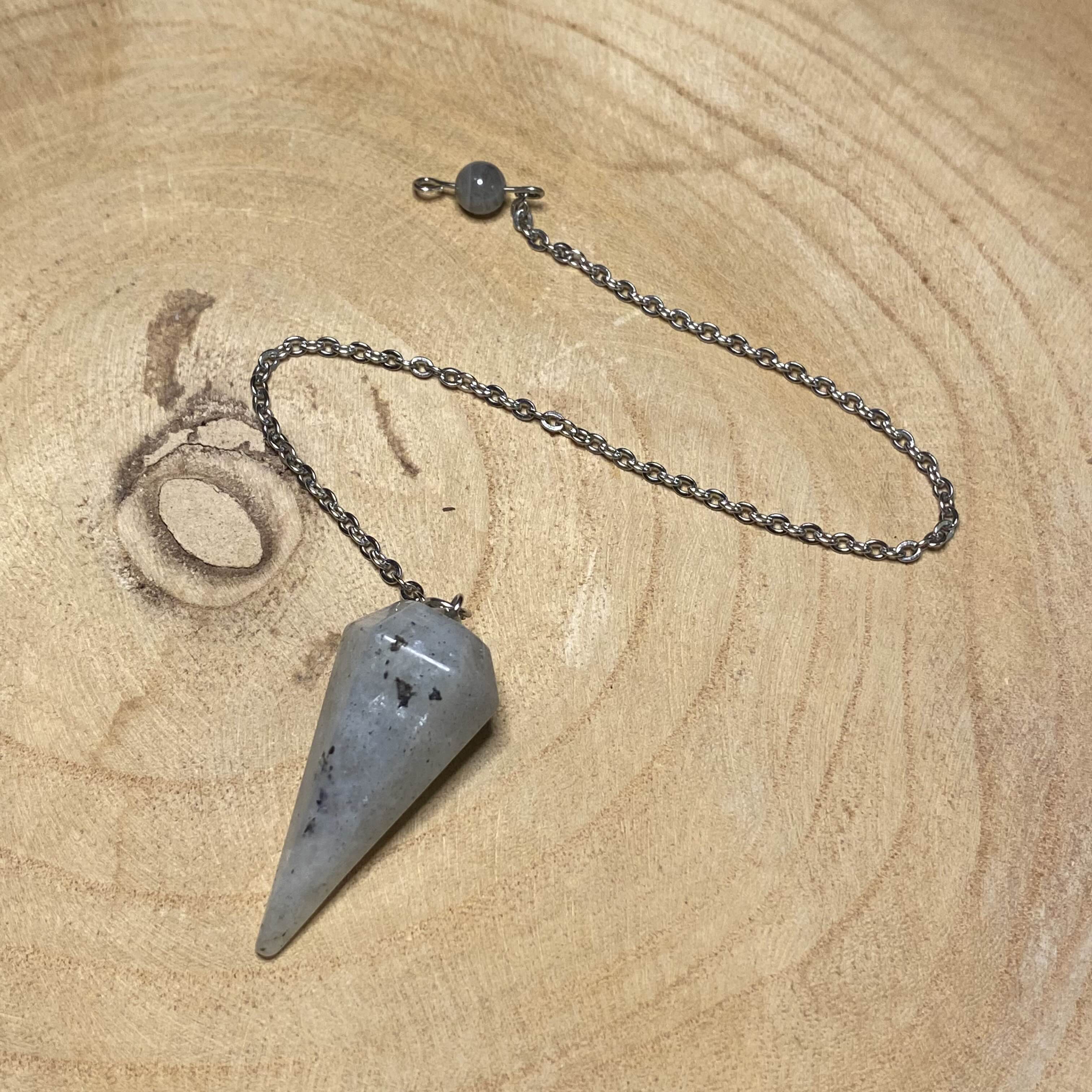 Pendule Labradorite Cône