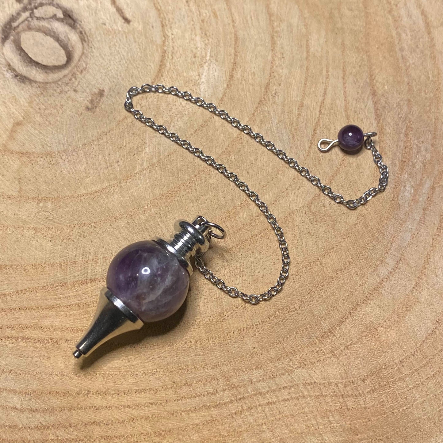 Pendule Améthyste Sphère - Rheamethyste