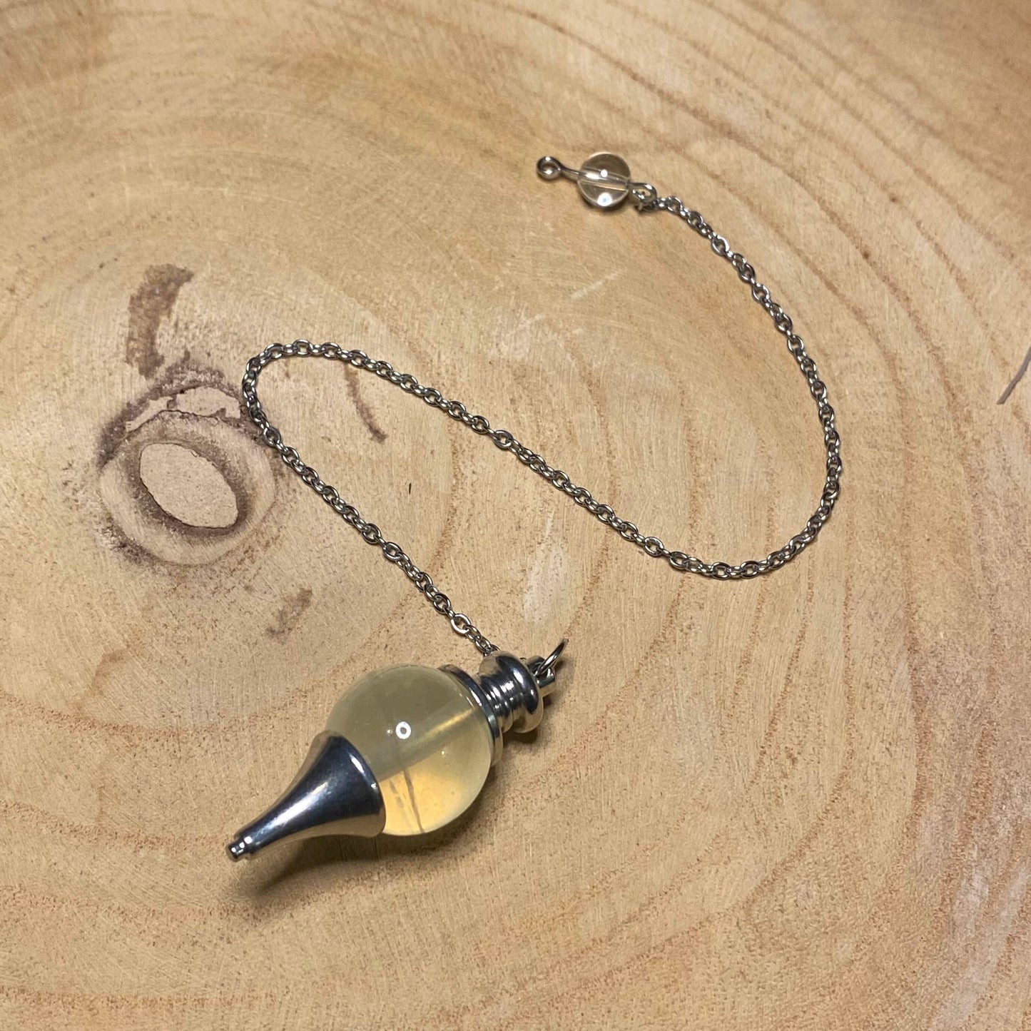 Pendule Citrine Sphère