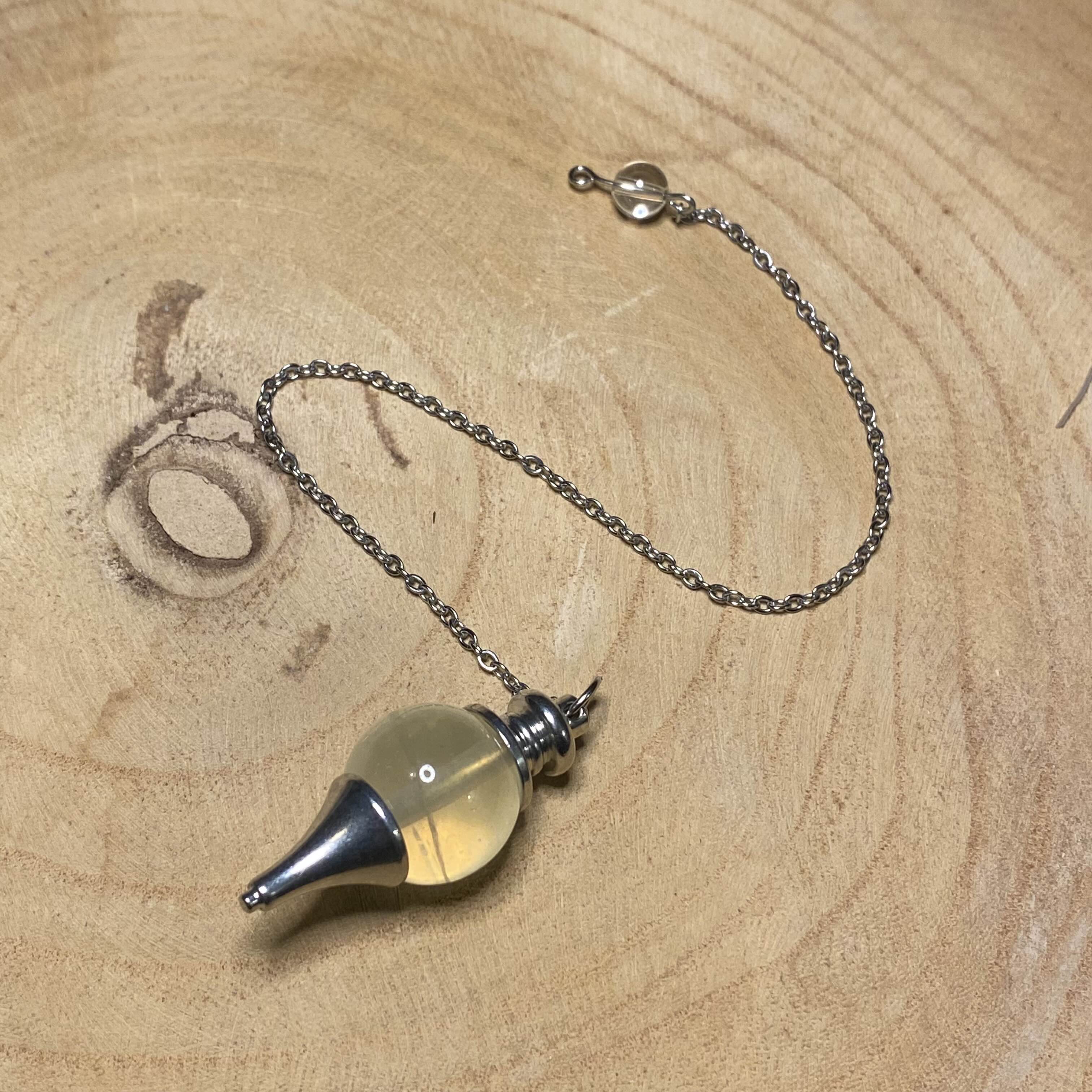 Pendule Citrine Sphère