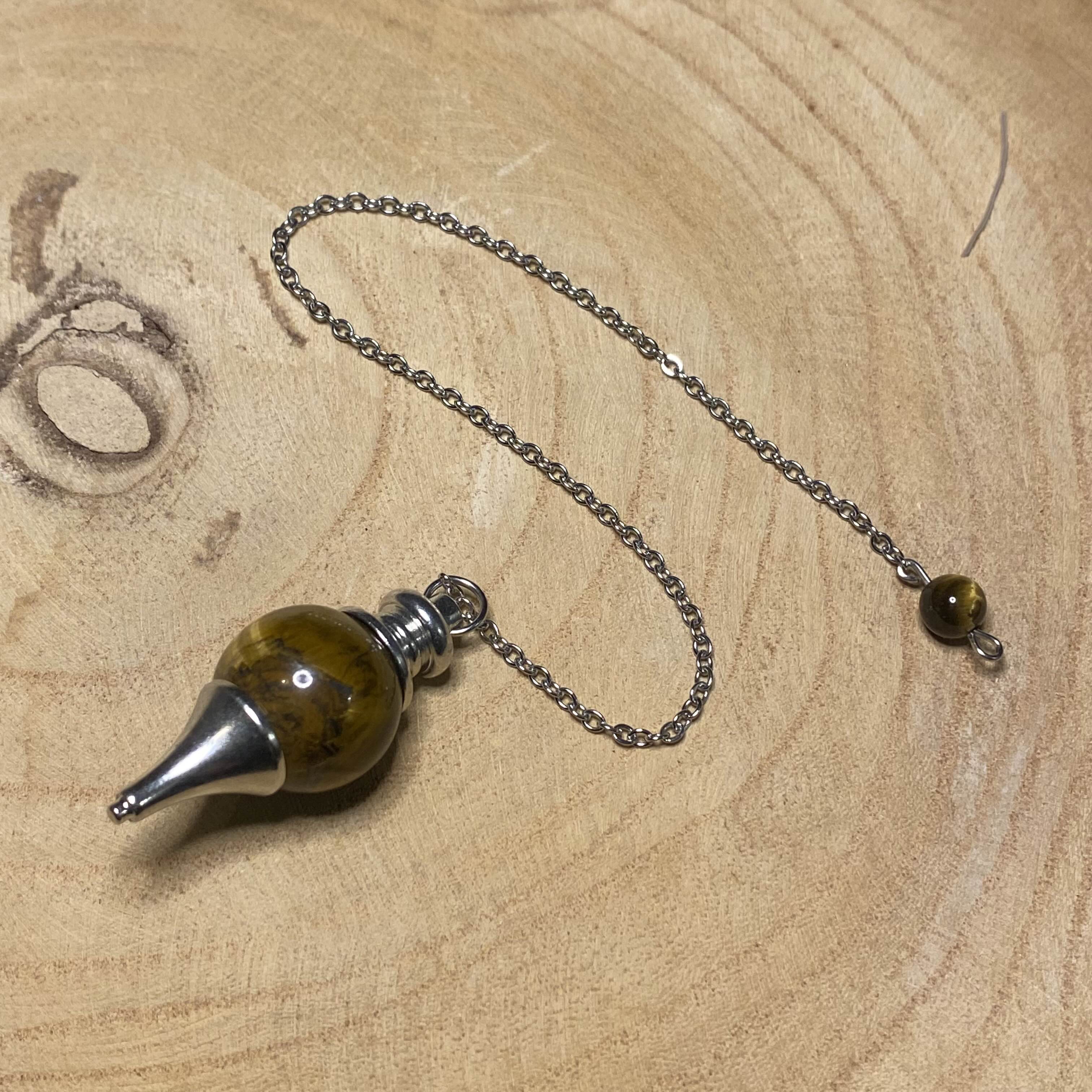 Pendule Œil de Tigre Sphère