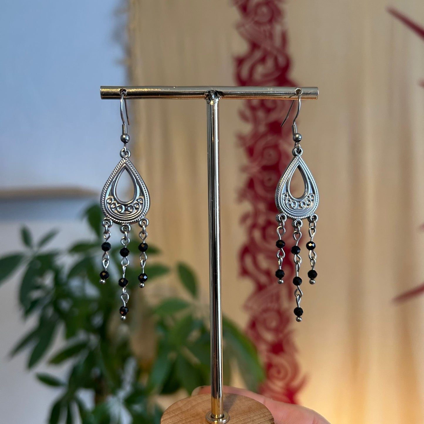 Boucles d'Oreilles Spinelle - Rheamethyste